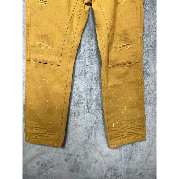 PRPS Men's 38 Rigid Carpenter Pants Light Brown NWT Paint Splatter Button Fly N - Picture 4 of 16
